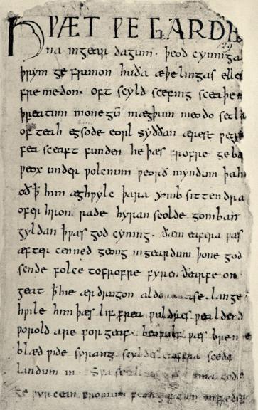 Click to enlarge Beowulf: The First Folio