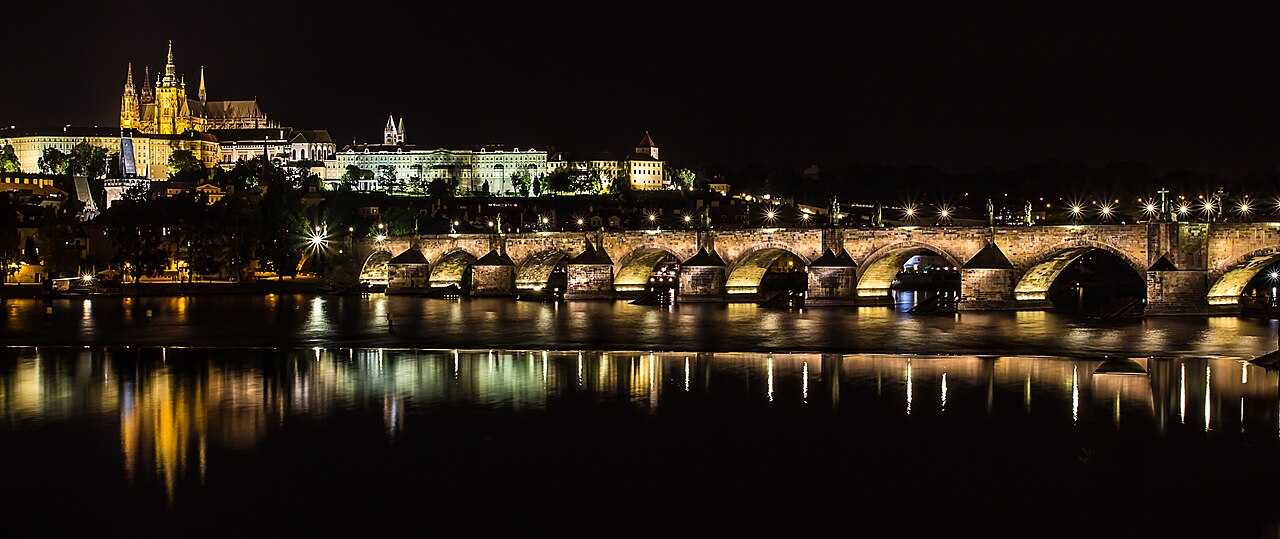 Click to enlarge Charles Bridge at Night, Prague