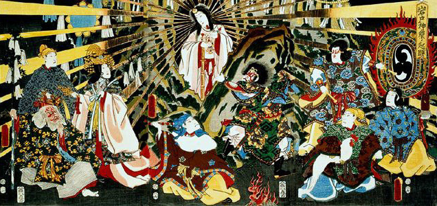 Click to enlarge Amaterasu Emerges from the Cave