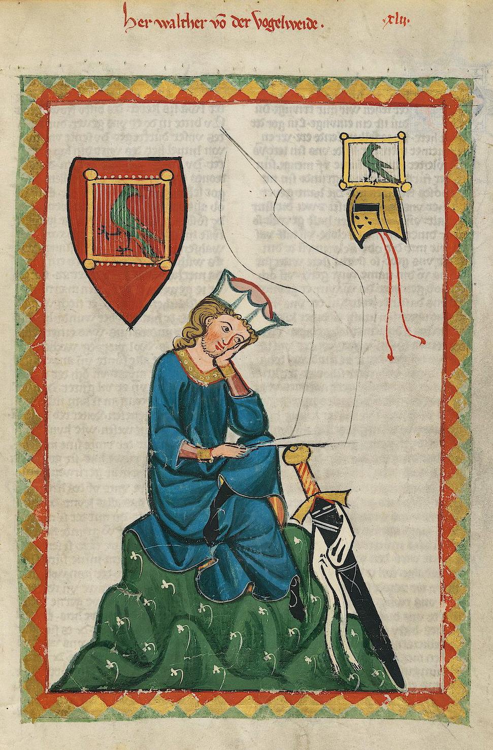 Click to enlarge Codex Manesse (Walther von der Vogelweide)