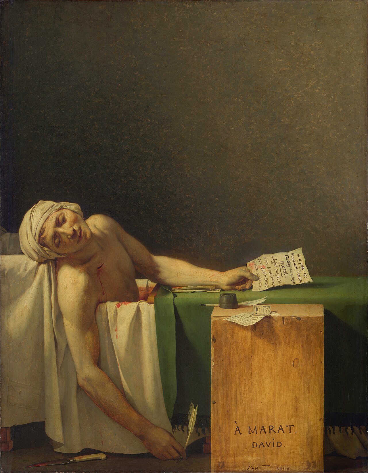 Click to enlarge The Death of Marat