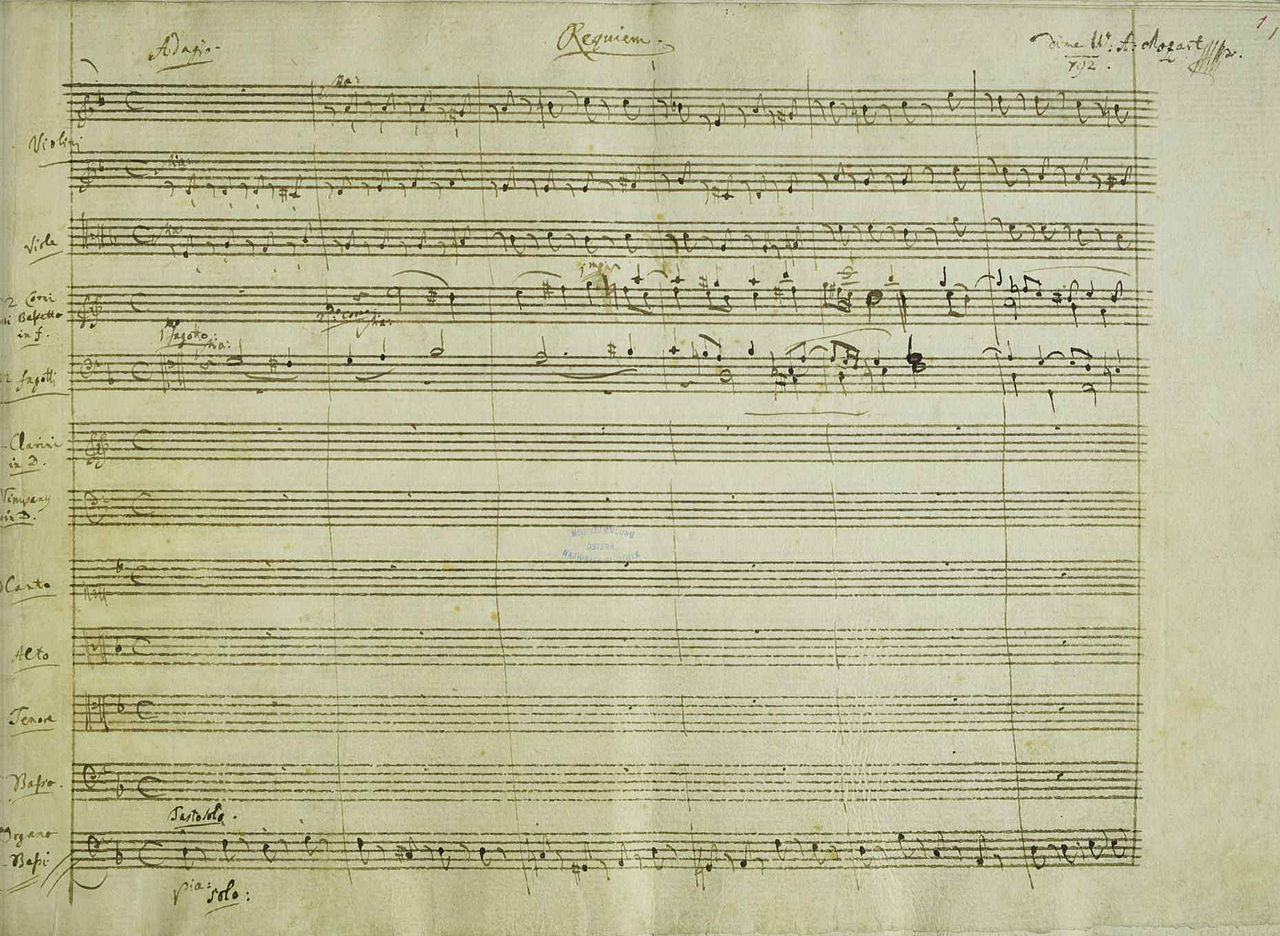 Click to enlarge Requiem in D minor, K. 626